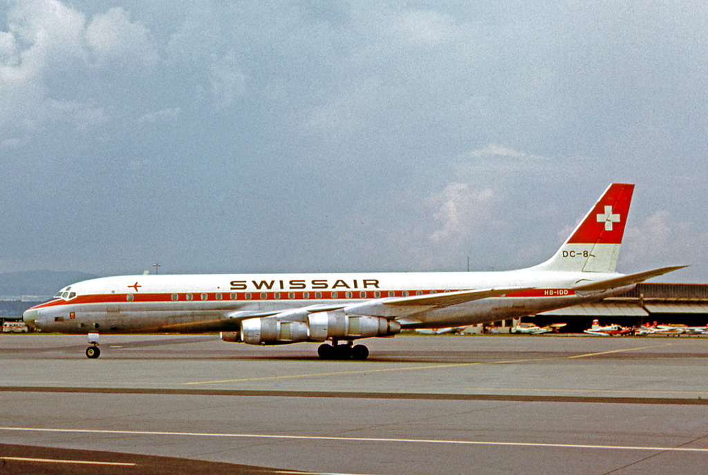 Douglas DC 8 53 HB IDD SWR ZRH 02.08.65 Edited 3