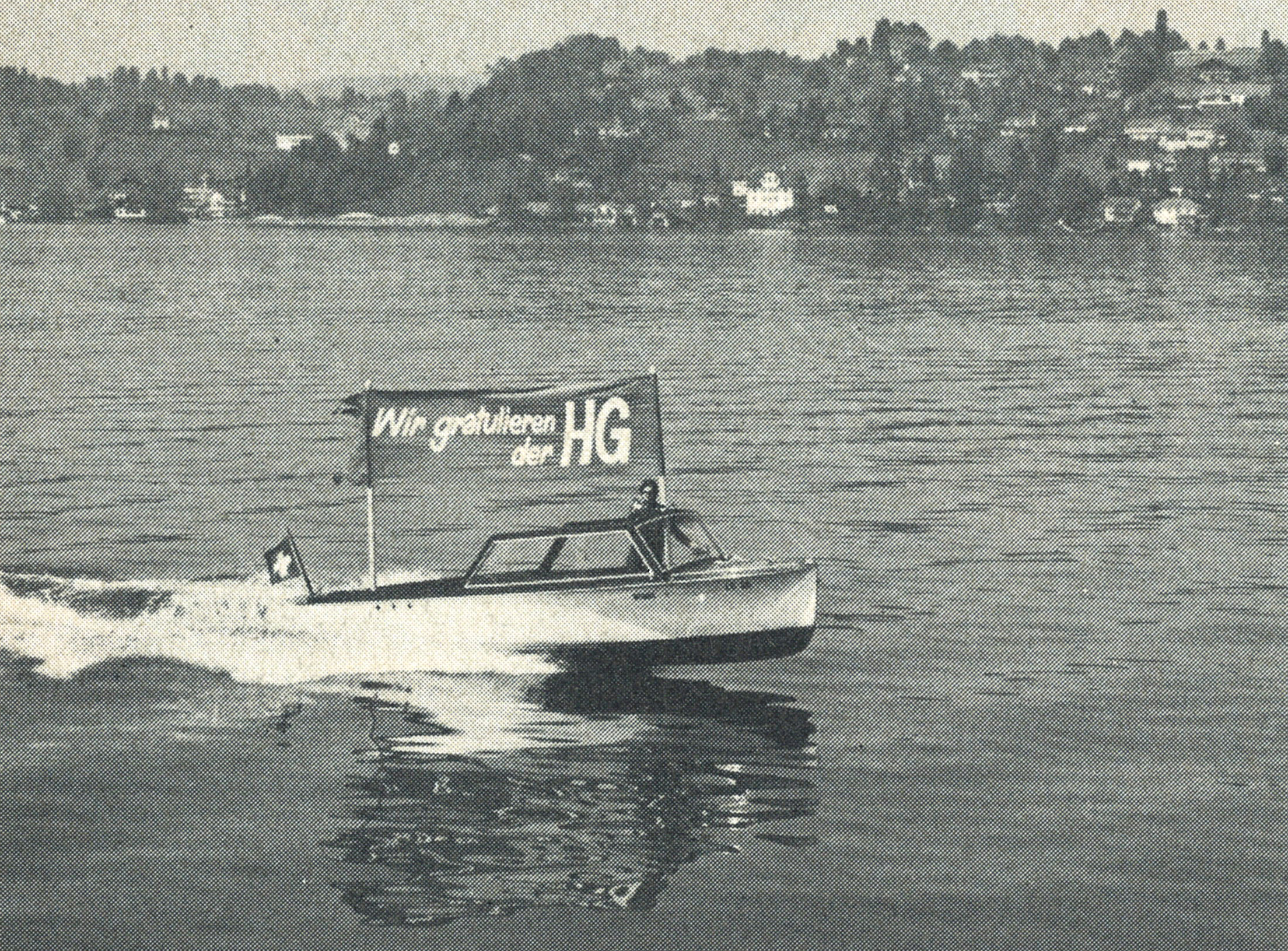 1974 Geburtstagsgruss Auf Dem Wasser
